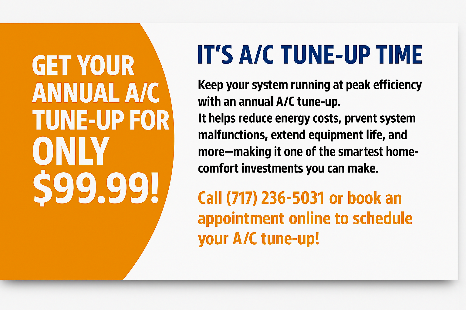 It's A/C Tune-Up Time!